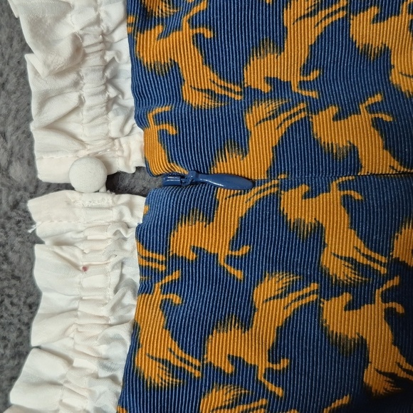 Anthropologie Maeve Puff-Sleeve Twofer Horse Print Mini Dress Size XL, NWT - Picture 14 of 17